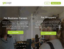 Tablet Screenshot of gopage.com